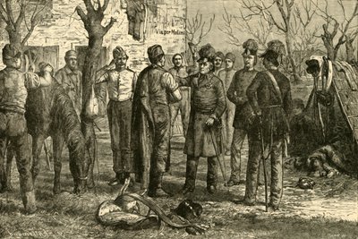 Radetsky etter seieren ved Novara 1849, 1890. av Unbekannt