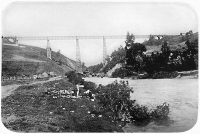 Jernbanebroen over Malleco-elven, Araucania, 1911 av Unbekannt