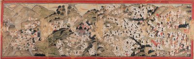 Raja Sansar Chand angriper Kangra Fort av Unbekannt Unbekannt