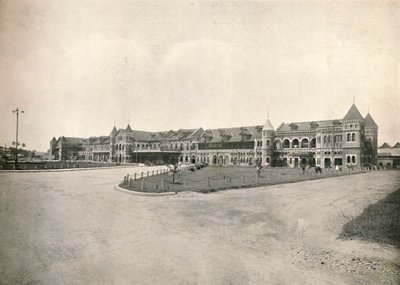 Rangoon jernbanestasjon, 1900. av Unbekannt