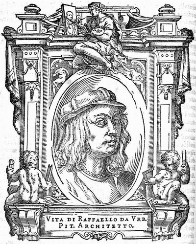 Raphael. Fra: Giorgio Vasari, Livet til de mest utmerkede italienske malere, skulptører og arkitekter, 1568 av Unbekannt