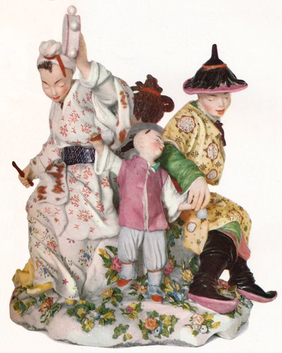 Sjelden og eksepsjonelt stor og viktig Chelsea-gruppe fra den røde ankerperioden, C1752. 1923 av Unbekannt