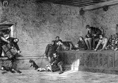 Rottekamp, rekreasjon av Louis XI av Frankrike, 1461-1483 1882-1884 av Unbekannt