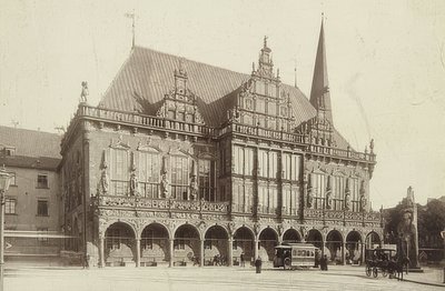 Rådhuset i Bremen. Rundt 1900 av Unbekannt