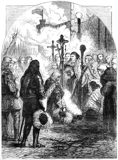 Mottakelse av James II i Dublin, c1689, 1800-tallet av Unbekannt
