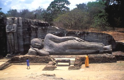 Liggende Buddha, Gal Vihare, Sri Lanka av Unbekannt