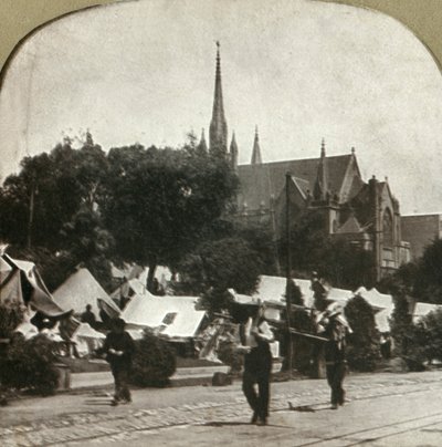 Flyktningleir på Jefferson Square, 1906. av Unbekannt