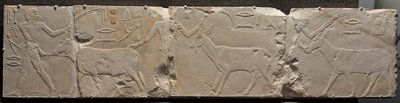 Relieff for menn som bringer ørkendyr, ca. 2311-2281 f.Kr. av Unbekannt