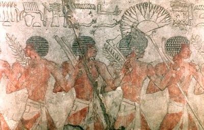 Relieff med soldater, Hatshepsut-tempelet av Unbekannt