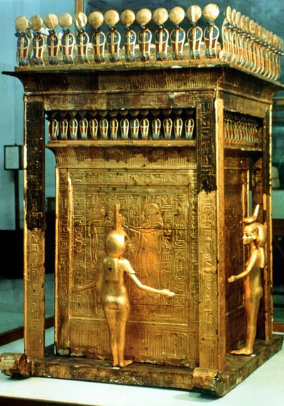 Kopi av baldakinkiste fra Tutankhamons grav, Egypt av Unbekannt