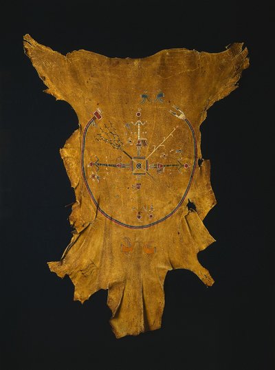 Replika av en drypainting Iikaah etter et drypainting av Tsi-tcaci, sent på 1800-tallet – tidlig på 1900-tallet. av Unbekannt