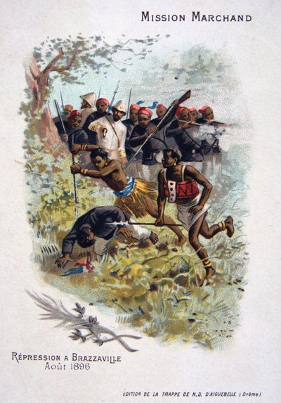 Undertrykkelse i Brazzaville, august 1896 av Unbekannt