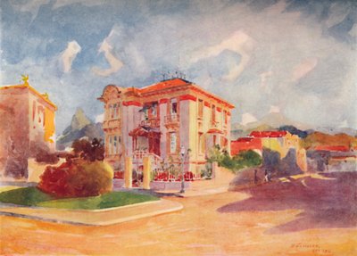 Bosted til H.E. Dr. Pedro de Toledo, tidligere landbruksminister, Avenida Beira Mar, 1914 av Unbekannt