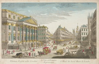 Residens til Lord Mayor of London, 1700-tallet. av Unbekannt