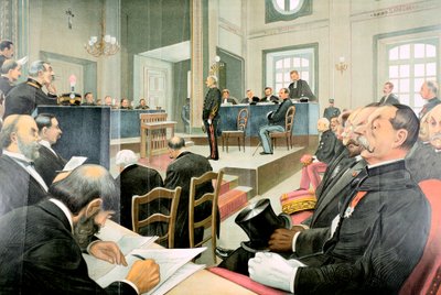 Rettssak mot Albert Dreyfus, Rennes, Frankrike, 1899 av Unbekannt