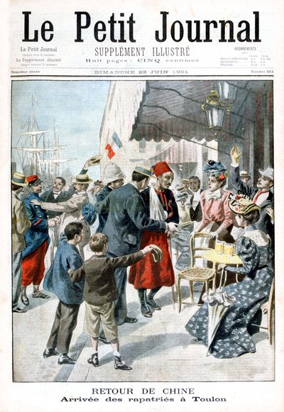 Retur fra Kina, Repatriatens ankomst, Toulon, 1901 av Unbekannt