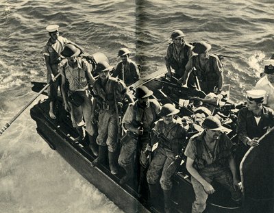 Retur av et landgangsparti av Royal Marines, andre verdenskrig, c1939-c1943 1944. av Unbekannt