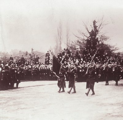 Belgiernes retur til Liége, Belgia, c1914-c1918 av Unbekannt