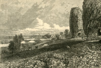 Rhuddlan slott og myrer, 1898. av Unbekannt