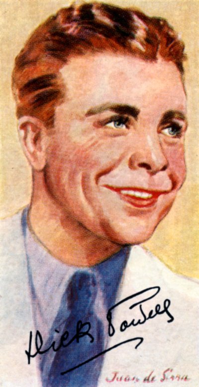 Richard Ewing Dick Powell, 1904-1963, amerikansk sanger, skuespiller, produsent og regissør, 1900-tallet av Unbekannt