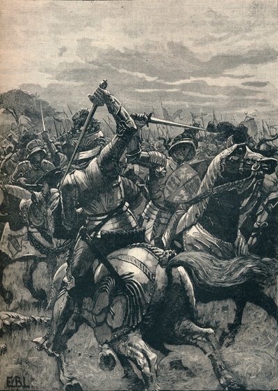 Richard III i slaget ved Bosworth, 1485 1905 av Unbekannt