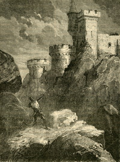 Richard I. såret ved beleiringen av Chaluz-slottet, 1199, 1890. av Unbekannt