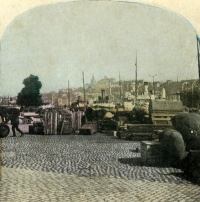 Riddarholmen kai, Stockholm, Sverige, ca 1900. av Unbekannt