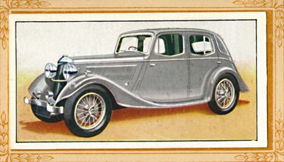 Riley 1 12-liters Falcon Saloon, c1936 av Unbekannt