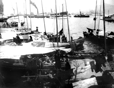 River Boats, Saigon, 1900 av Unbekannt