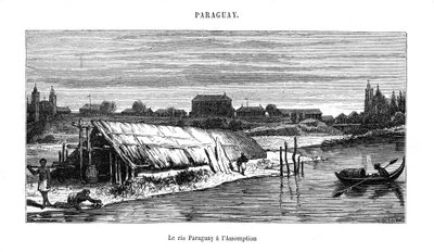 Elven Paraguay, Sør-Amerika, 1800-tallet av Unbekannt