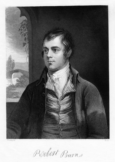 Robert Burns , skotsk poet, sent på 1700-tallet av Unbekannt