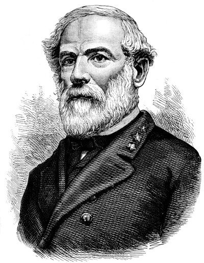 Robert E Lee, konføderert general for den amerikanske borgerkrigen, c1880 av Unbekannt