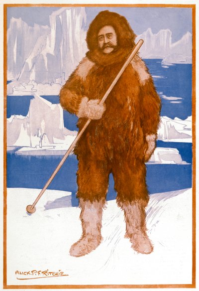 Robert Edwin Peary , amerikansk marineoffiser og oppdagelsesreisende, 1909 av Unbekannt