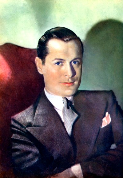 Robert Montgomery , amerikansk skuespiller og filmregissør, 1934-1935 av Unbekannt