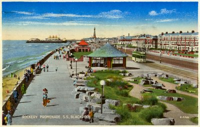 Rockery Promenade, Blackpool, Lancashire, c1940 av Unbekannt
