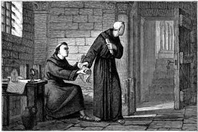 Roger Bacon , engelsk eksperimentell vitenskapsmann, filosof og fransiskanerbrødre av Unbekannt