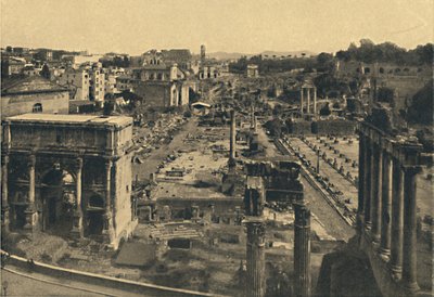 Roma - Generelt syn på Forum Romanum, 1910. av Unbekannt