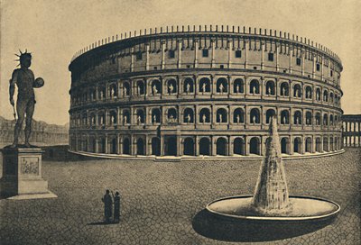 Roma - Imaginær rekonstruksjon av Colosseum, 1910 av Unbekannt