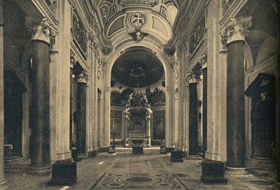 Roma - Interiør av basilikaen til Det hellige kors i Jerusalem, 1910 av Unbekannt