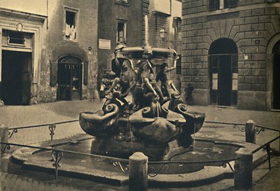 Roma - Mattei-plassen. - Skilpaddenes fontene. Landini og Della Porta 1585., 1910 av Unbekannt
