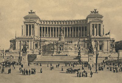 Roma - Piazza di Venezia. Monument til Victor Emmanuel II, 1910. av Unbekannt