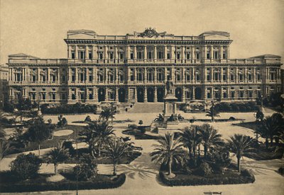 Roma - Prati di Castello. New Law Courts av Calderini, og statue av Cavour, 1910 av Unbekannt
