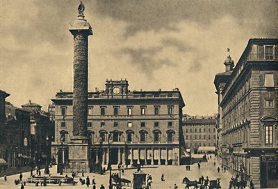Roma - Square and Column of Marcus Aurelius, 1910 av Unbekannt