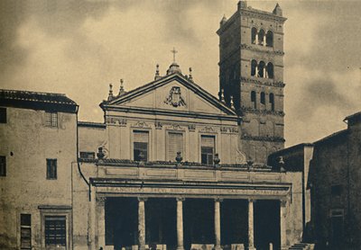 Roma - St. Cecilias kirketempel av Bramante i Cloisters of S. Pietro i Montorio på Ja av Unbekannt