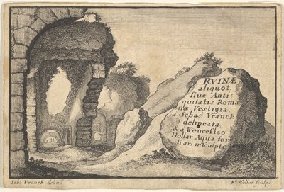 Roman Ruins, andre versjon av tittelsiden, ca. 1650. av Unbekannt