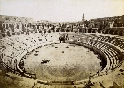 Romersk amfiteater, Nimes, Frankrike, slutten av 1800- eller begynnelsen av 1900-tallet av Unbekannt