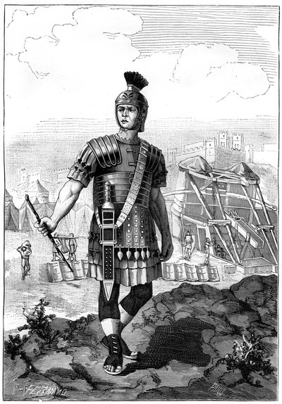 Romersk centurion erobret gallerne under Julius Caesar, 1. århundre f.Kr. 1882-1884 av Unbekannt