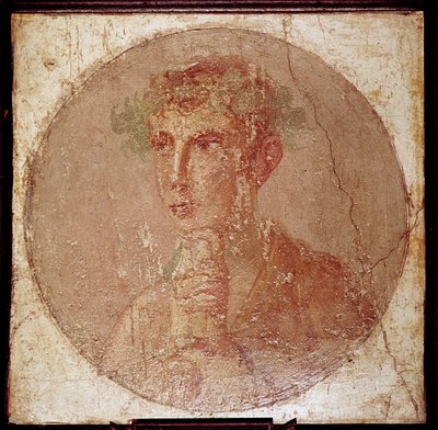 Romersk portrettmaleri av en ung mann, Pompeii, Italia av Unbekannt