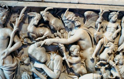 Romersk sarkofag med legenden om Selene og Endymion, 230-235 e.Kr. av Unbekannt