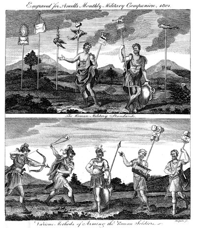 Romerske soldater, 1801 av Unbekannt